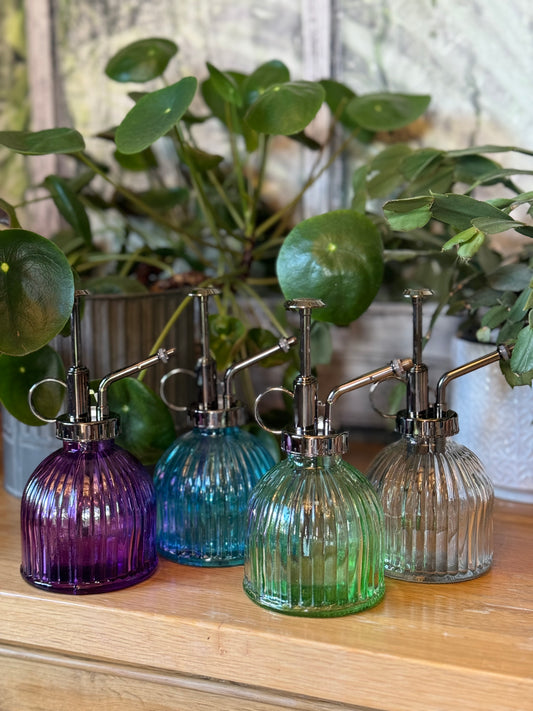 Vintage look glass misters.