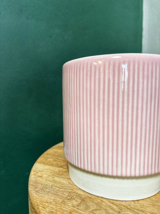 Athens Ribbed pot-Pink or White